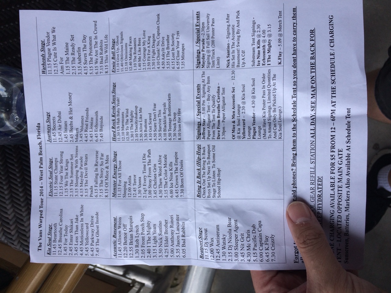 Vans Warped Tour 2014 - Cruzan Amphitheater: West Palm Beach, FL